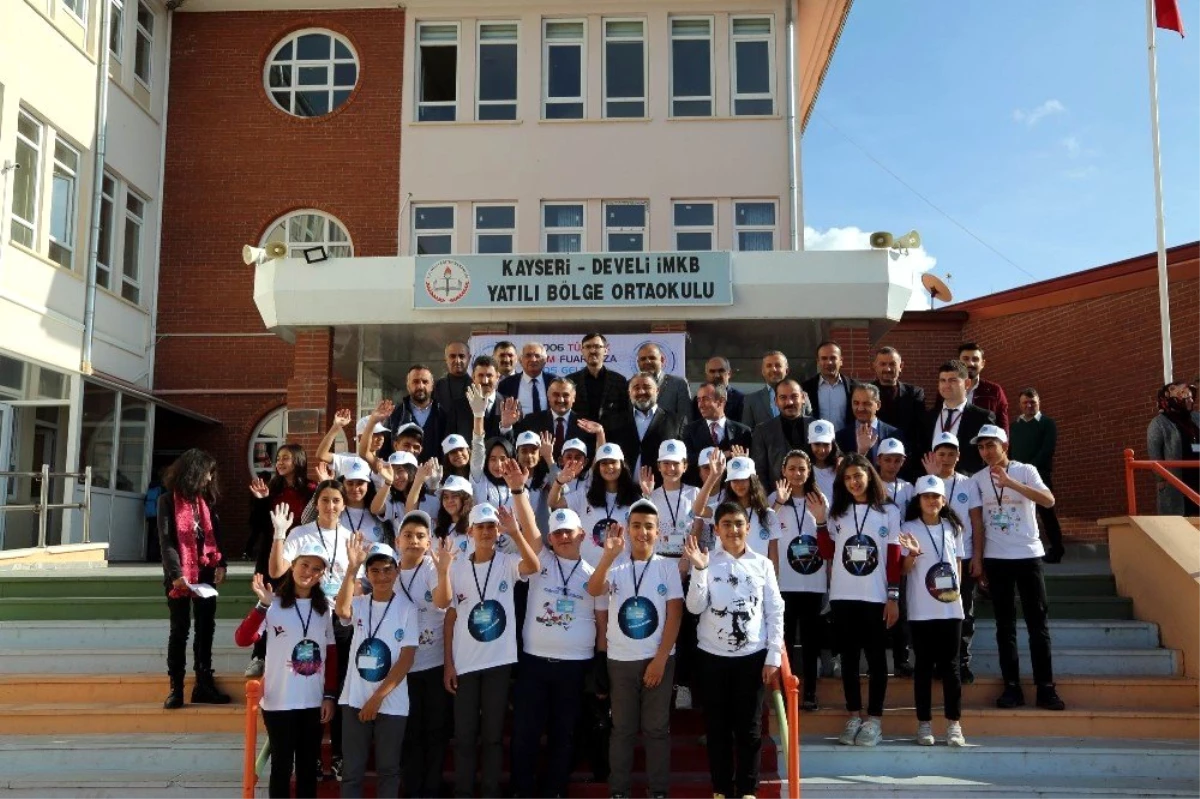 Başkan Cabbar İMKB Yatılı Bölge Ortaokulu TÜBİTAK Bilim Fuarı\'na ziyaret