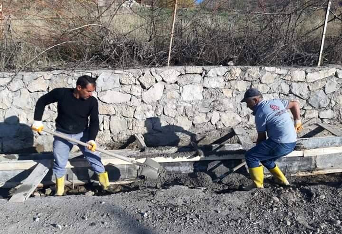 Çukurca Belediyesinden sulama kanalı yapımı