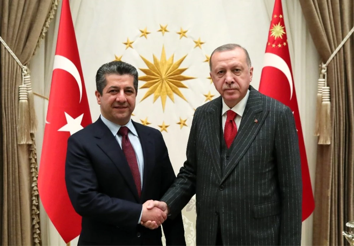 Cumhurbaşkanı Erdoğan, Mesrur Barzani\'yi kabul etti