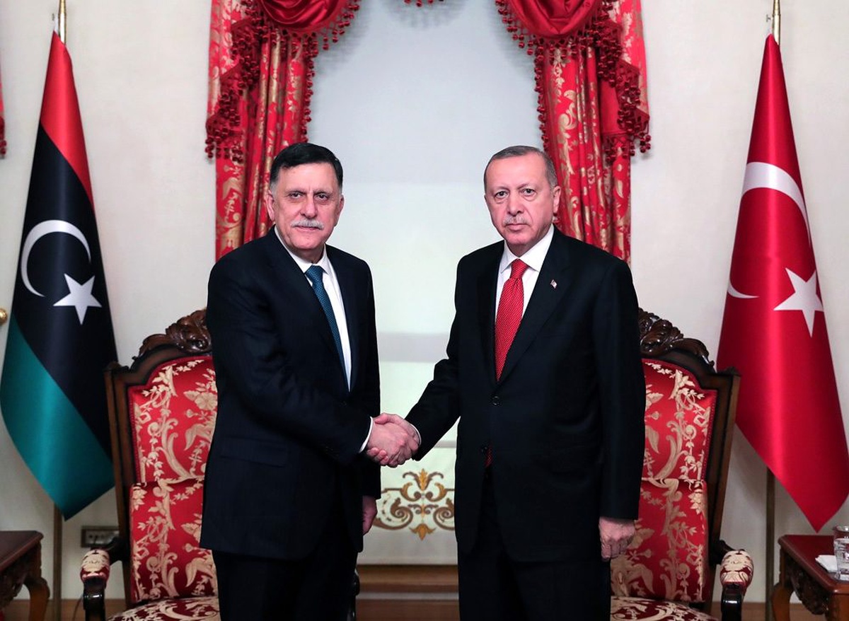 Cumhurbaşkanı Erdoğan, Sarraj\'ı kabul etti