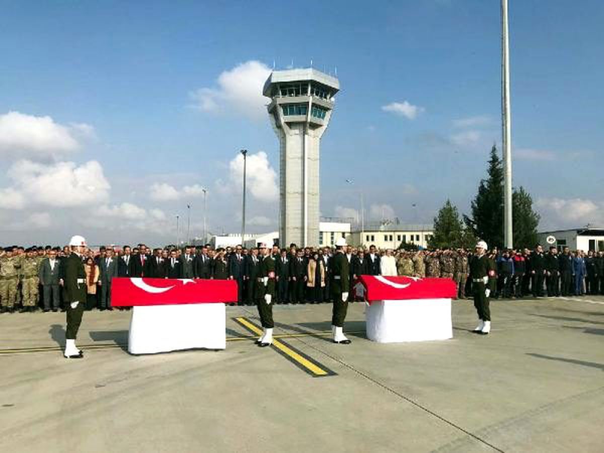 Havanlı saldırı şehidi 2 uzman çavuş, törenle uğurlandı