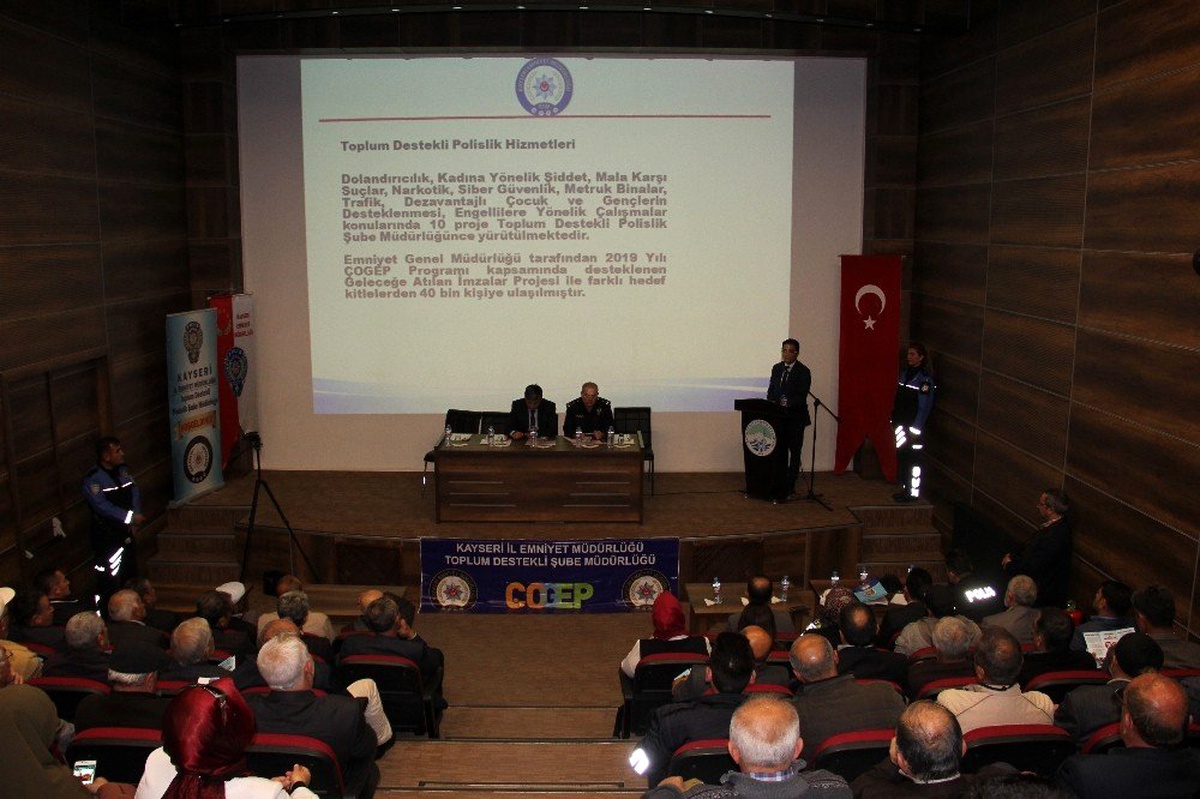 Melikgazi İlçesinde Sorumluluk Alan Huzur Toplantısı Düzenlendi