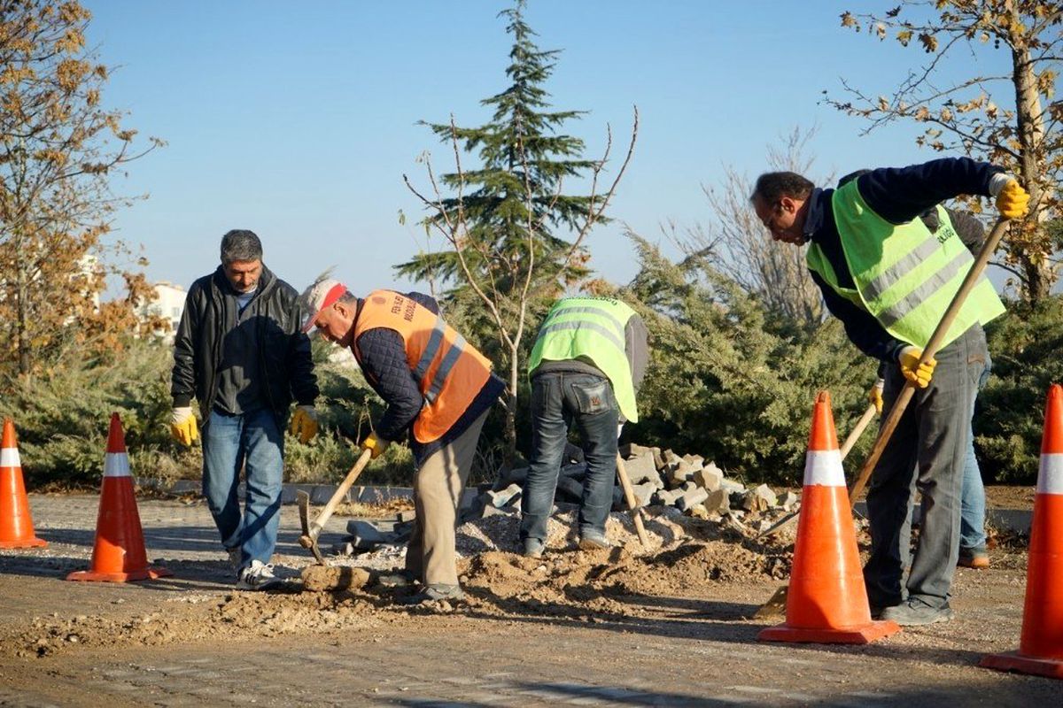 Nevşehir Belediyesi ekipleri Kıratlıoğlu mahallesinde