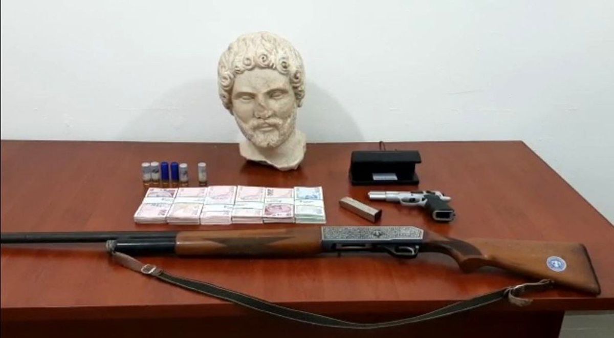Tarihi heykel başı operasyonunda 8 şüpheli hakkında karar