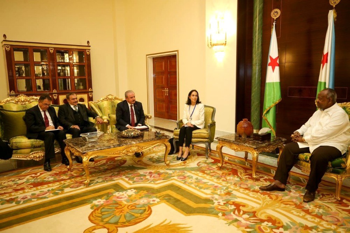 TBMM Başkanı Şentop, Cibuti Cumhurbaşkanı Guelleh ile görüştü