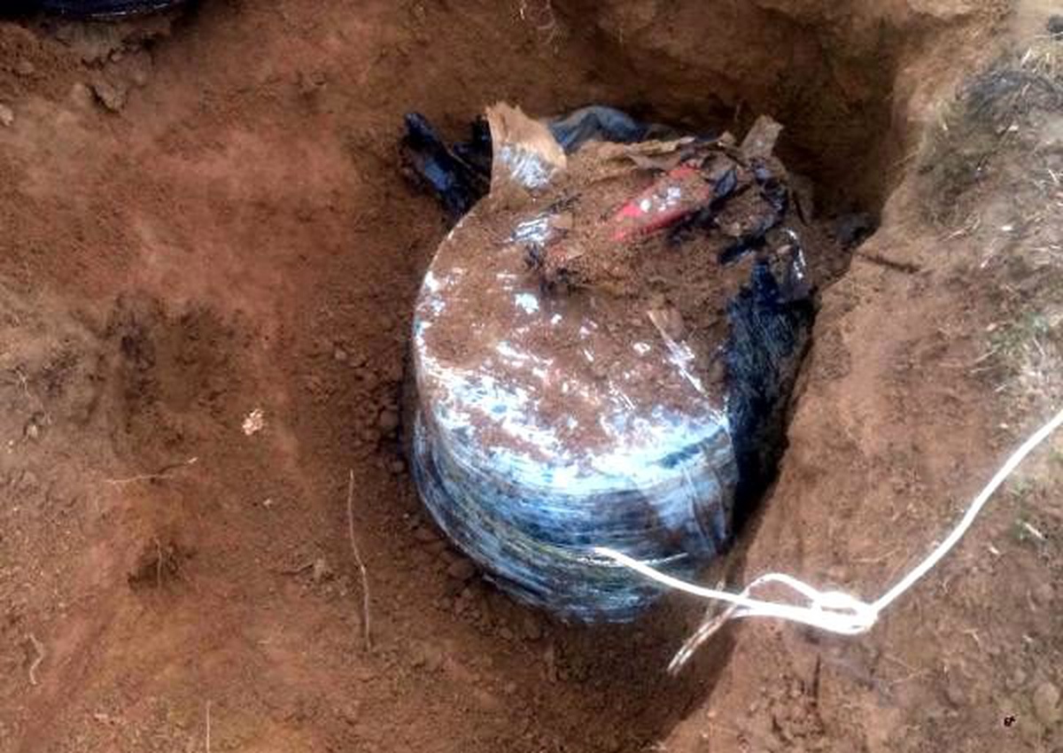 Bitlis\'te toprağa gömülü 15 kilo patlayıcı ele geçirildi