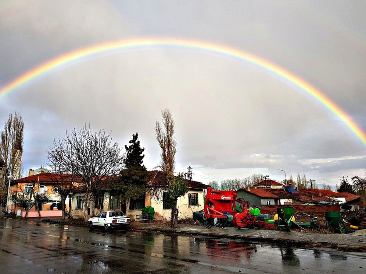 Gökkuşağı büyüledi