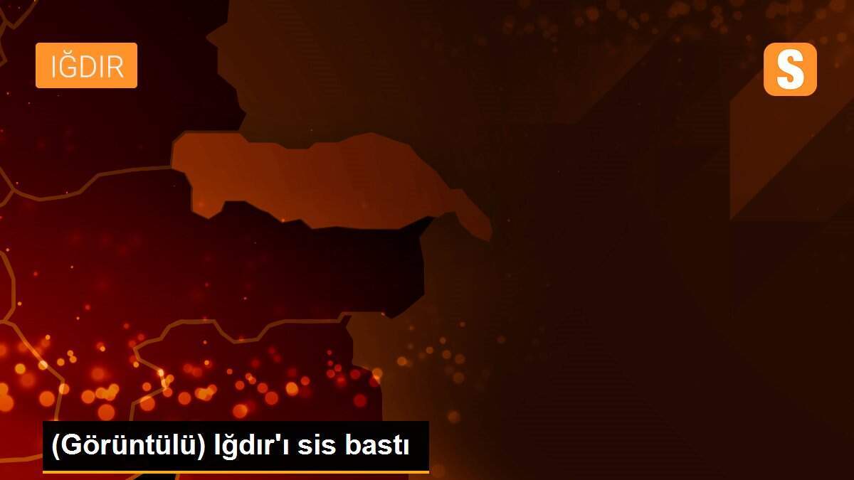 (Görüntülü) Iğdır\'ı sis bastı