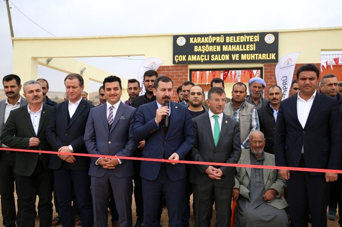 Karaköprü kırsalında çok amaçlı salonlar yükseliyor