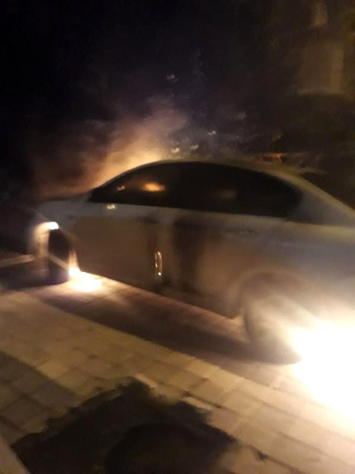Kartal\'da kundaklanan otomobil kullanılmaz hale geldi