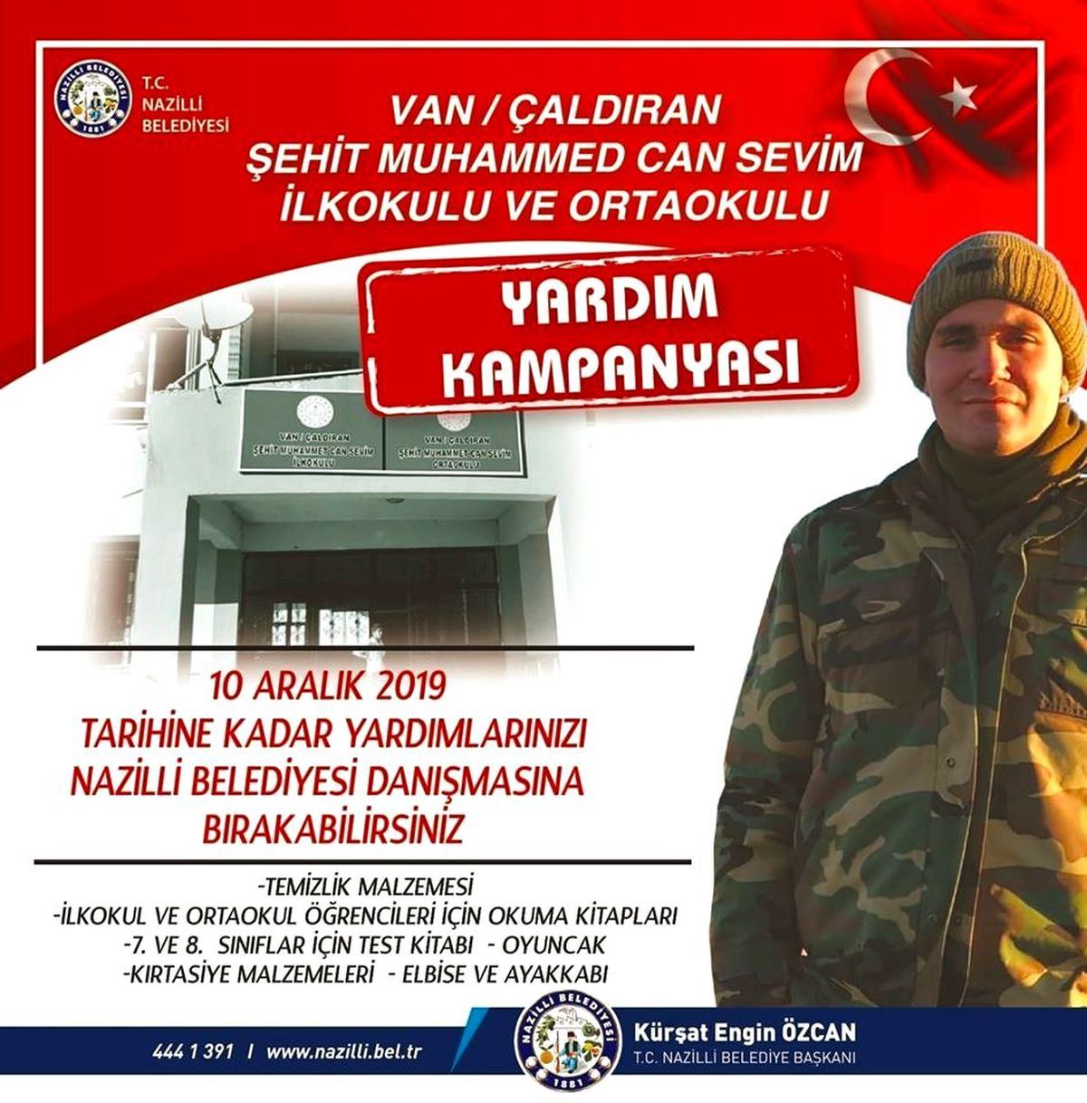 Nazilli şehidine sahip çıktı