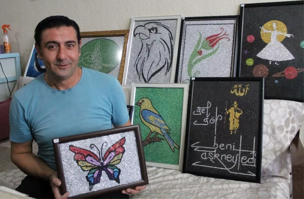 (özel) Boncukları resme dönüştürüyor