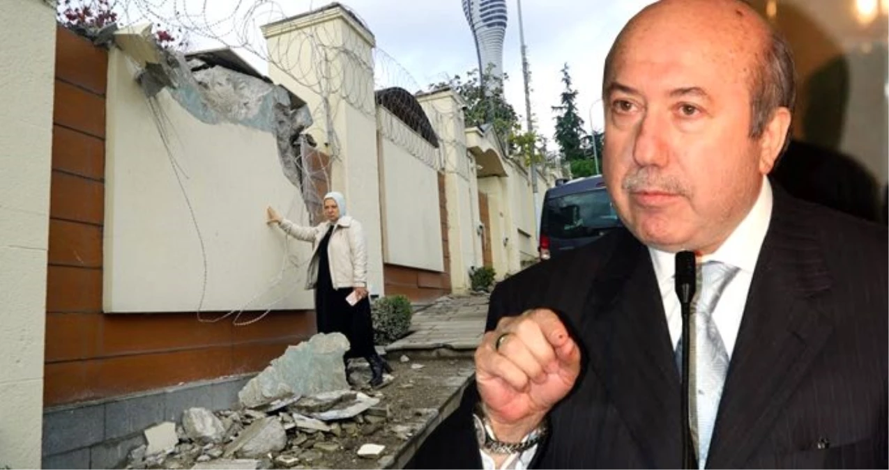 Kemal Unakıtan\'a ait Üsküdar\'daki villanın çatısı, belediye ekiplerince yıkıldı
