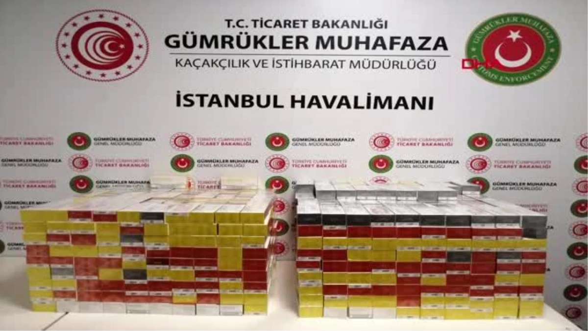 İstanbul havalimanı\'nda 7 bin 390 paket kaçak elektronik sigara tütünü ele geçirildi