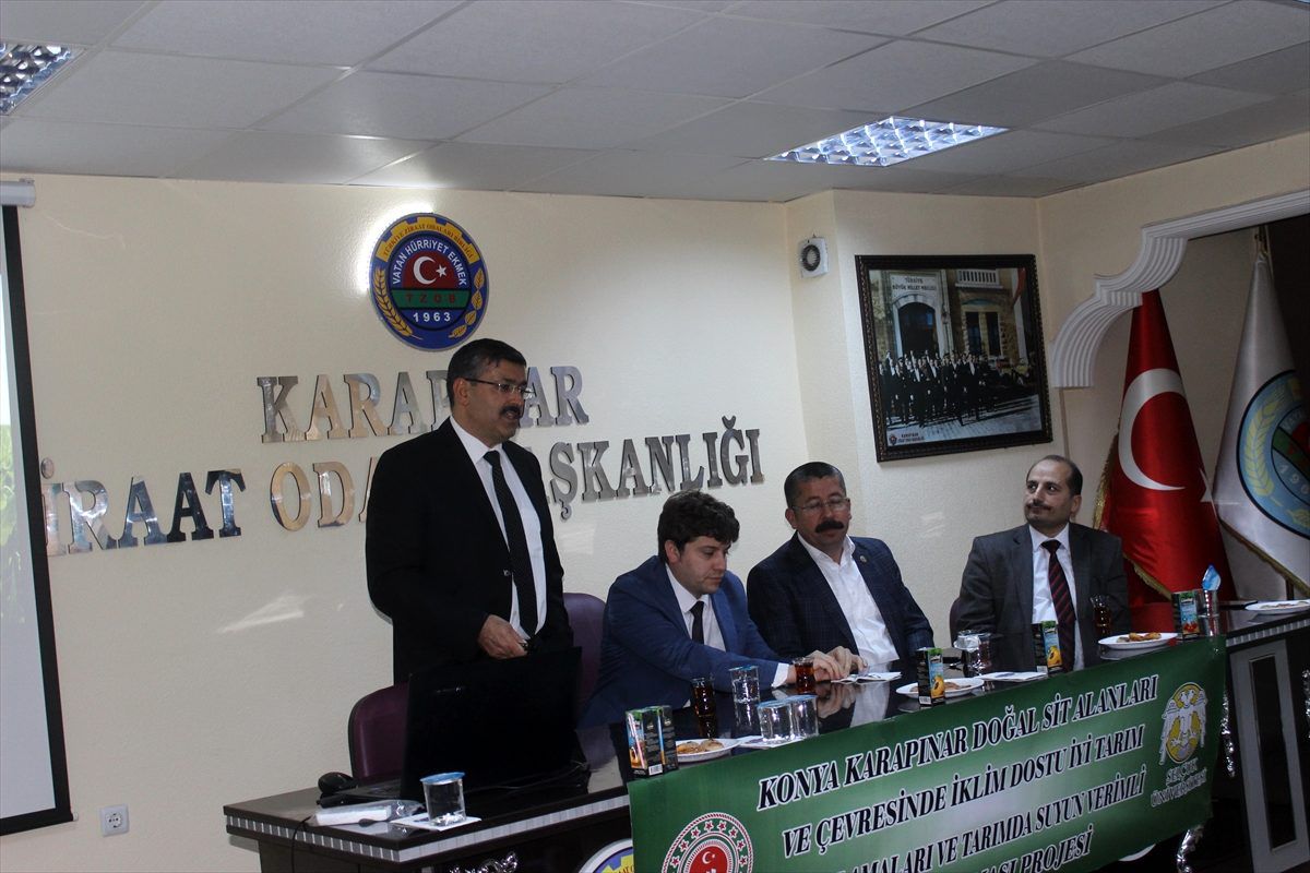 Karapınar\'da çiftçilere eğitim semineri verildi
