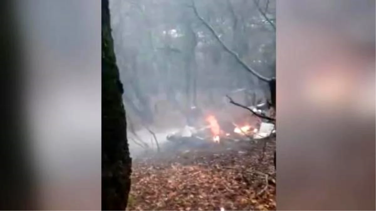 Rusya\'da bir helikopter düştü, pilot hayatını kaybetti