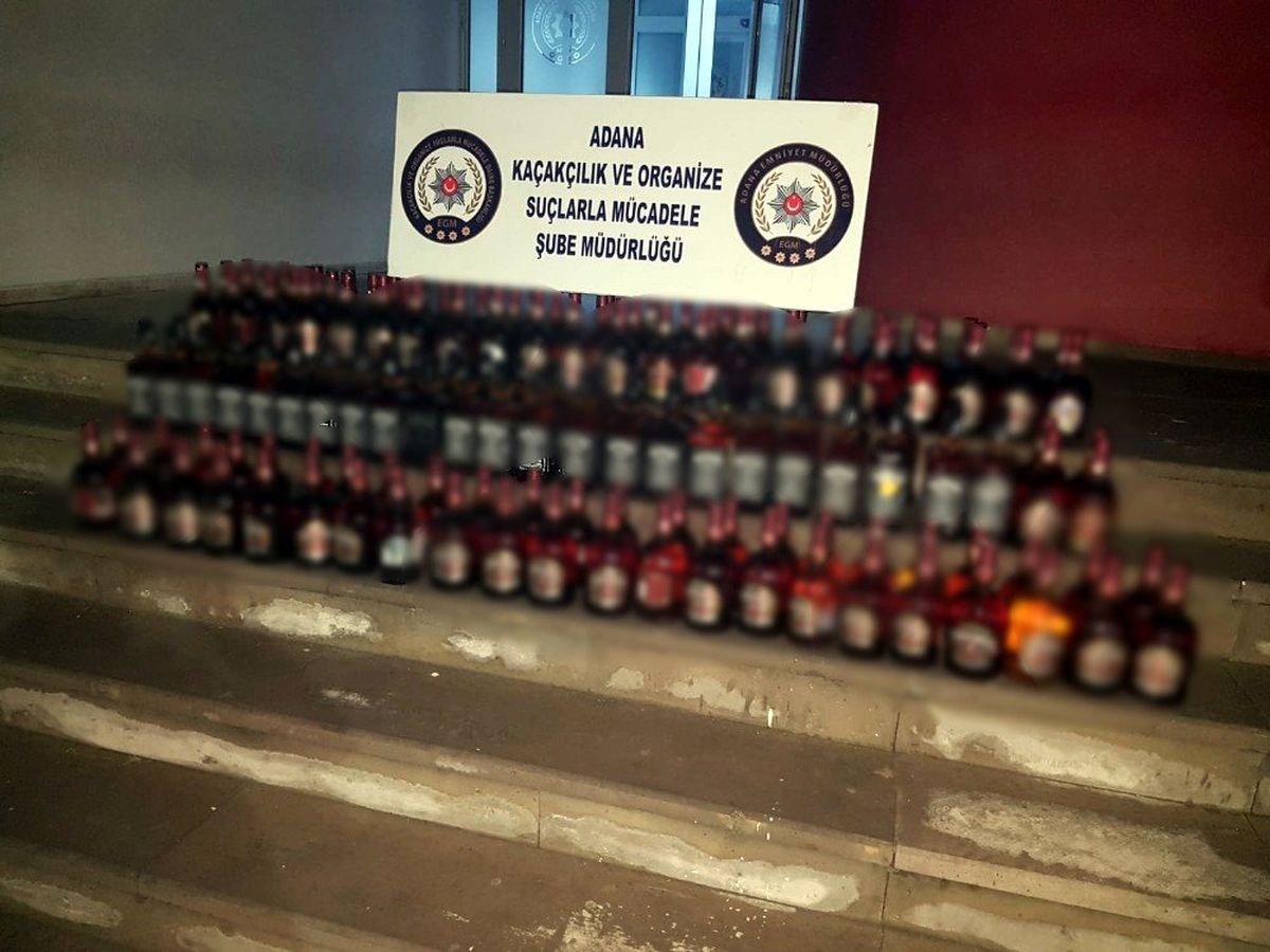 Adana\'da kaçak içki operasyonu