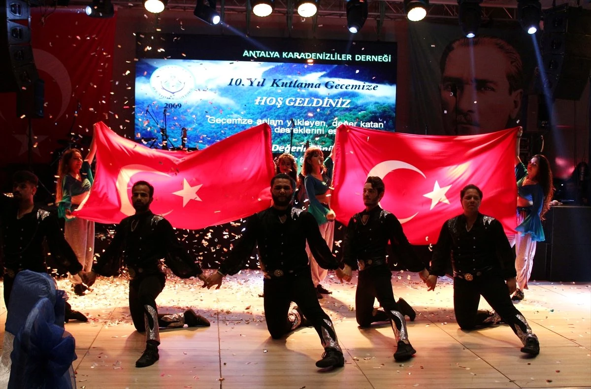 Antalya Karadenizliler Derneğinin 10 kuruluş yılı kutlandı