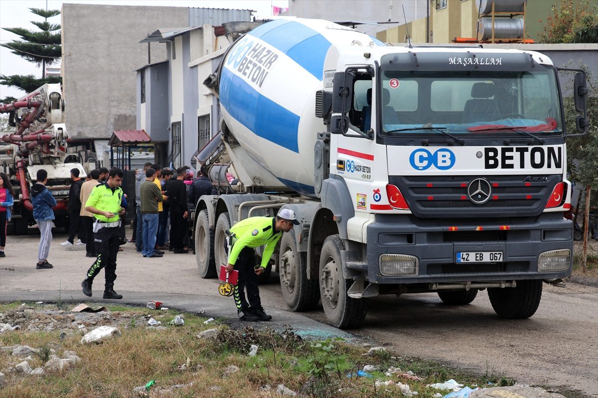 Beton mikserinin çarptığı iki yaşındaki kız çocuğu öldü