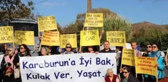 Karaburun'da balık çiftliği protestosu