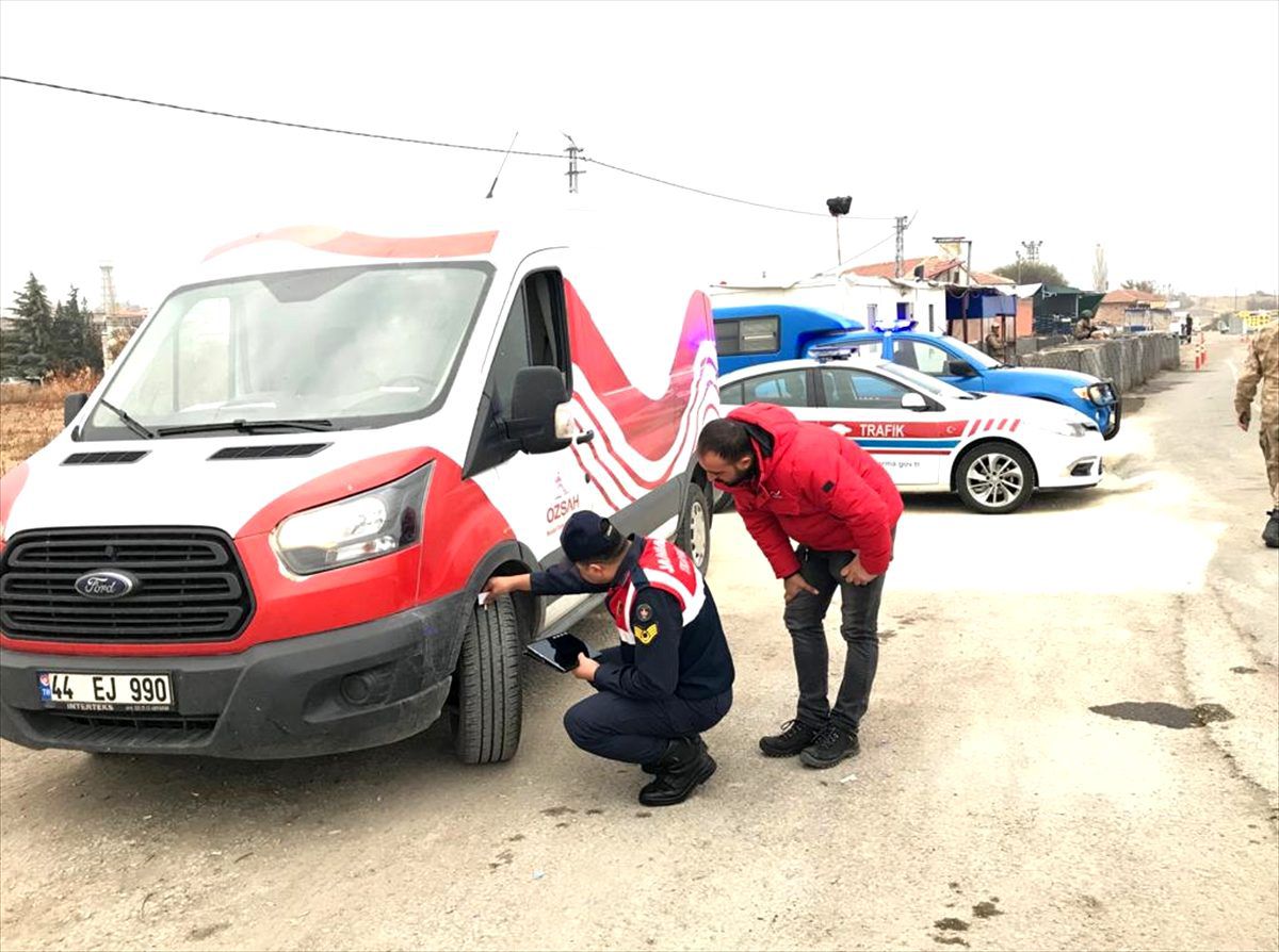 Malatya\'da "kış lastiği" denetimi