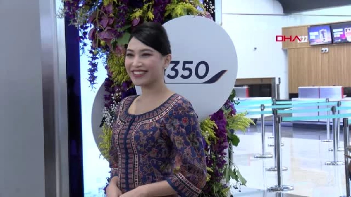 Singapur havayolları istanbul havalimanı\'na airbus a350 ile uçmaya başladı