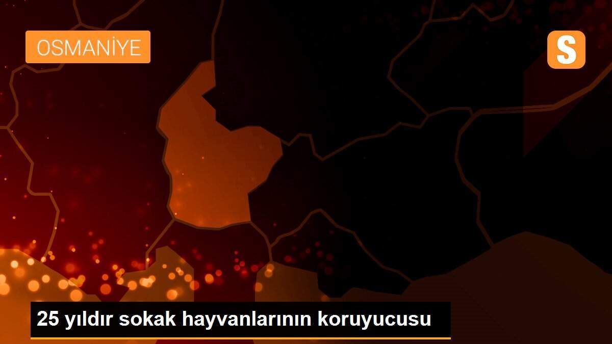 25 yıldır sokak hayvanlarının koruyucusu
