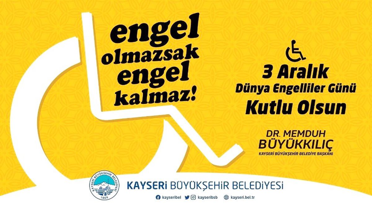 Başkan Büyükkılıç, "Gönüllerde engel olmasın"