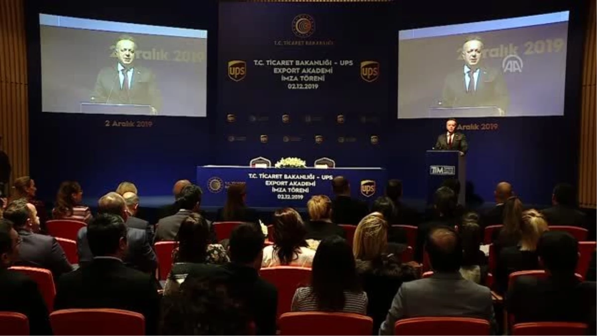 "Export Akademi" İşbirliği Protokolü İmza Töreni - TİM Başkanı Gülle ve UPS Türkiye Genel Müdürü...