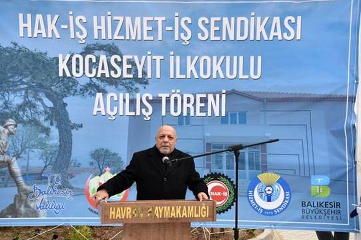 Hak-İş ve Hizmet-İş Sendikasın\'dan Çanakkale kahramanı Seyit Onbaşı\'ya vefa