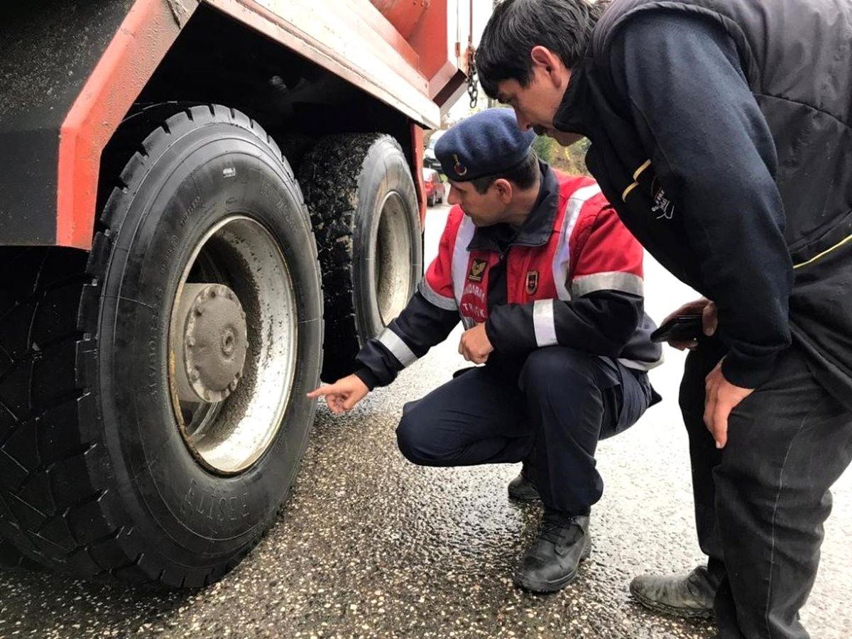 Ordu\'da kış lastiği denetimleri