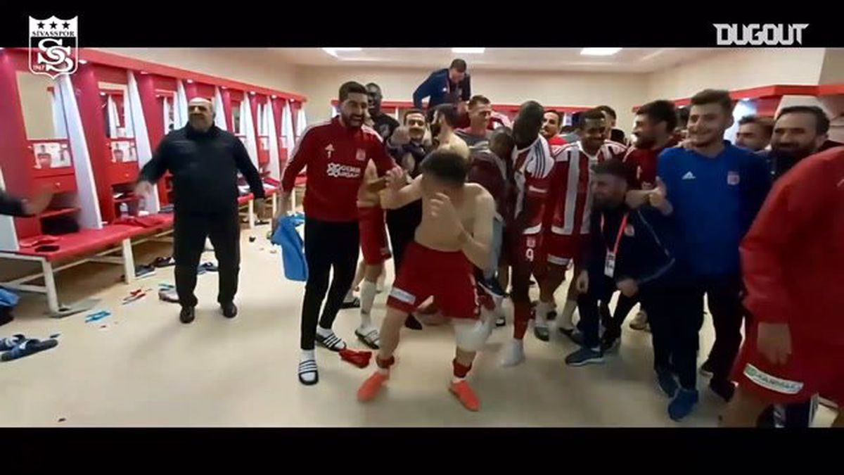Sivasspor\'da Maç Sonu Müthiş sevinç