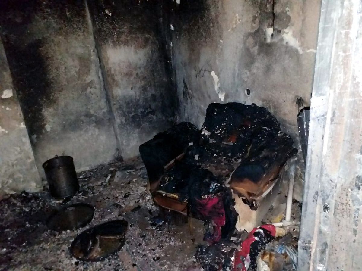 Yanan evde can pazarı: 1 ölü, 2 yaralı