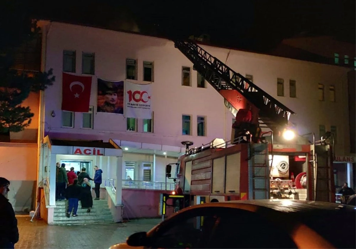 Alaçam Devlet Hastanesinde yangın paniği