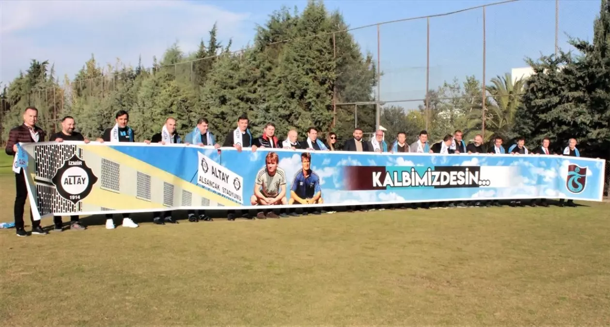 Altay ve Trabzonsporlu eski futbolcular, Türkiye Kupası maçı öncesinde buluştu