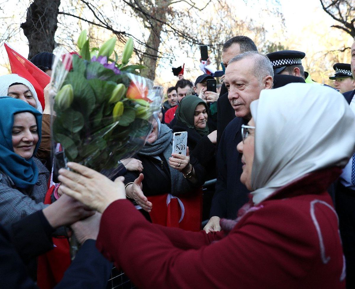 Cumhurbaşkanı Erdoğan, Londra\'da coşku ile karşılandı