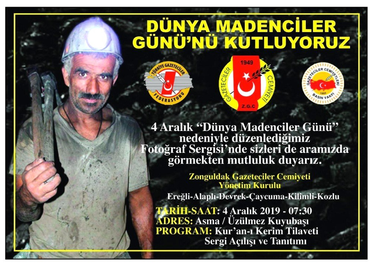 Dünya Madenciler Gününde ZGC\'den anlamlı sergi