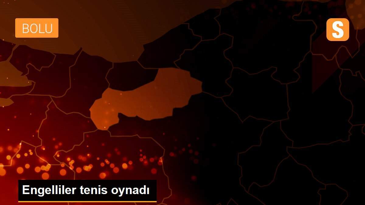 Engelliler tenis oynadı