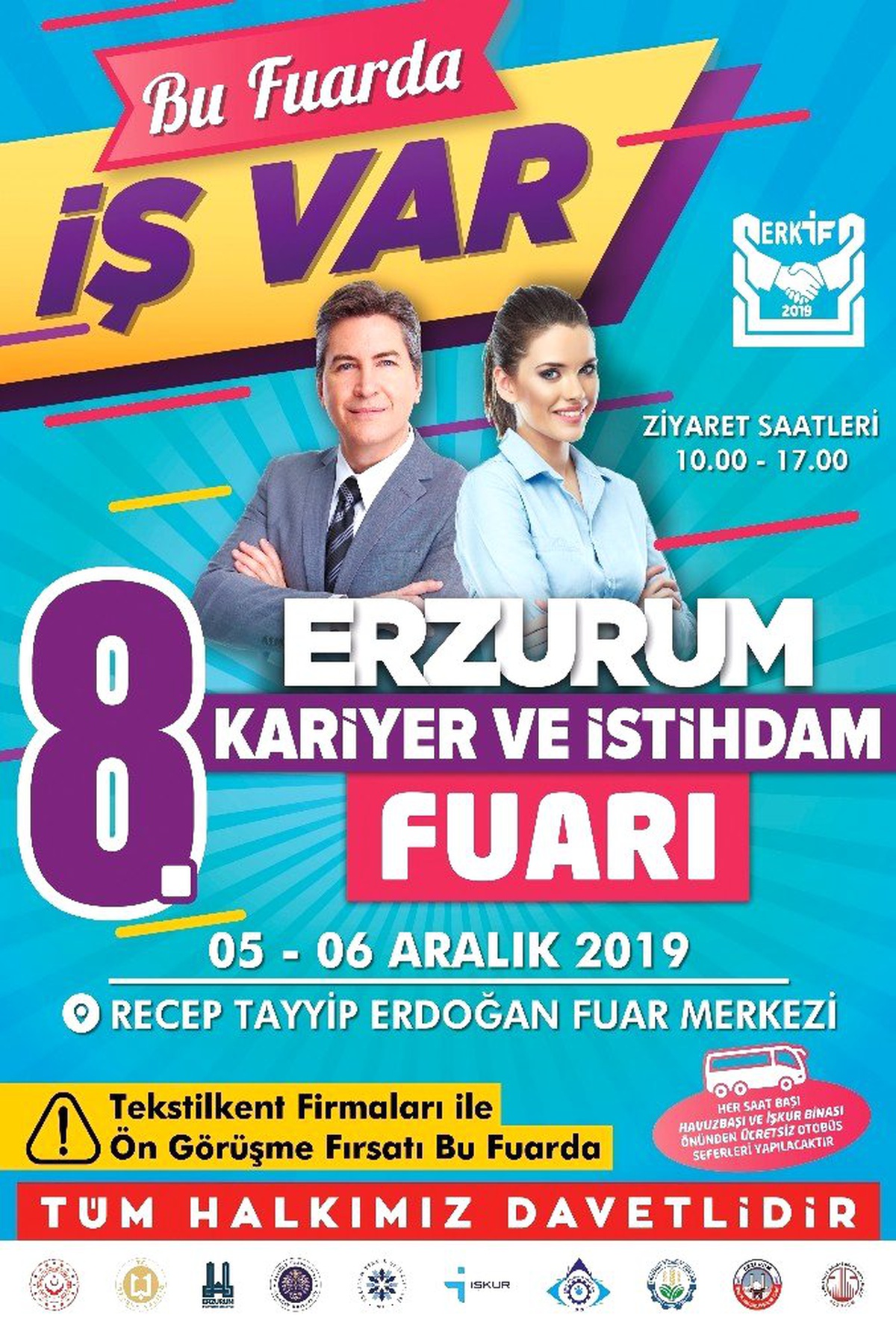 Erzurum 8. Kariyer ve İstihdam fuarı 5-6 Aralık\'ta açılıyor