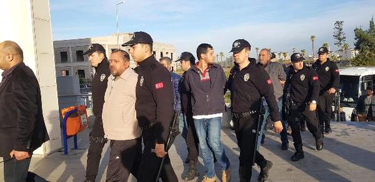 İskenderun\'da suç çetesi şüphelileri adliyede