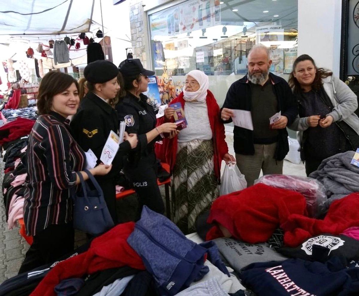 Jandarmadan kadına yönelik şiddet bilgilendirmesi
