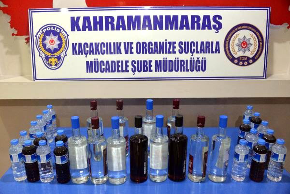 Kahramanmaraş\'ta yılbaşı öncesi sahte içki operasyonu: 2 gözaltı