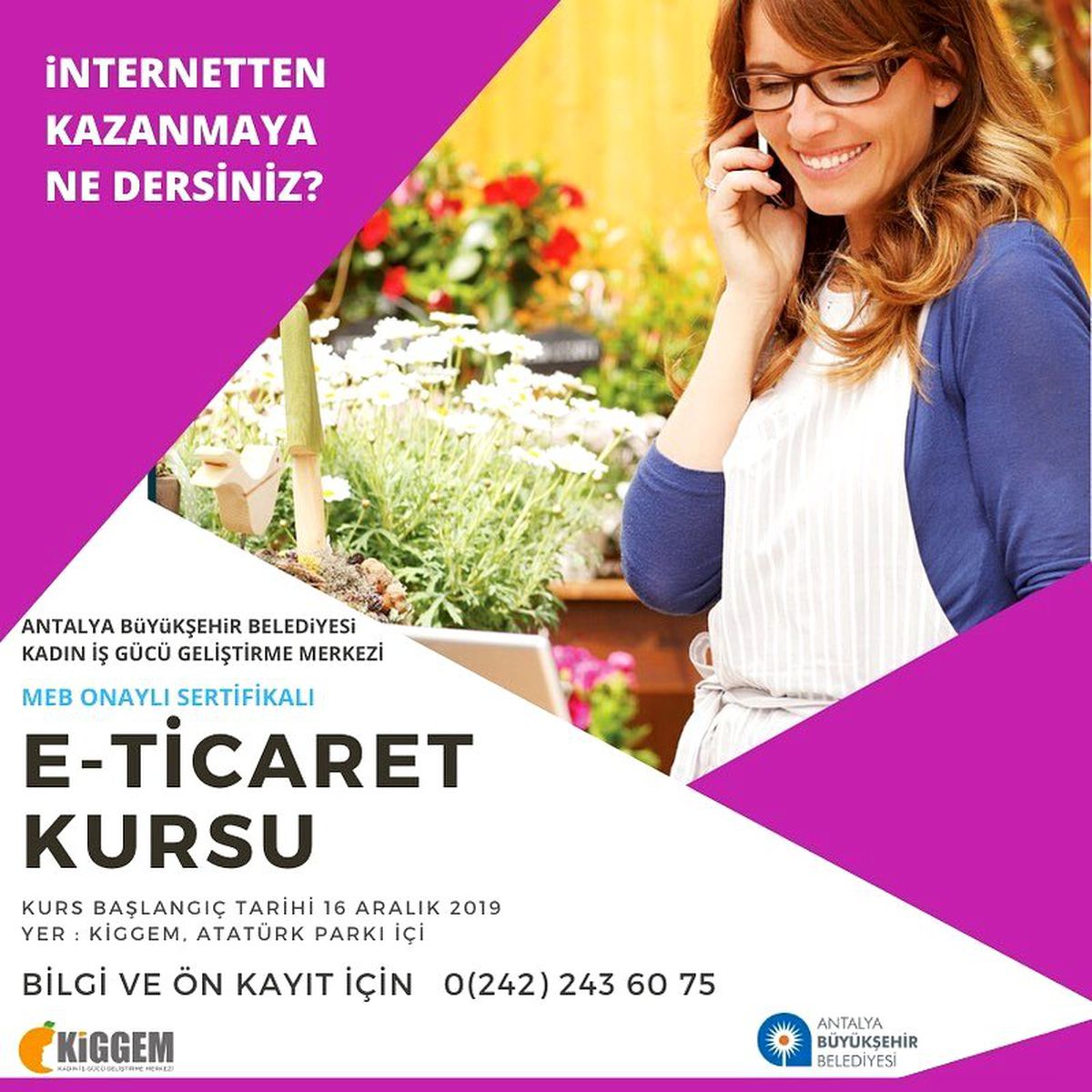 KİGGEM\'de girişimci kadınlara e-ticaret kursu