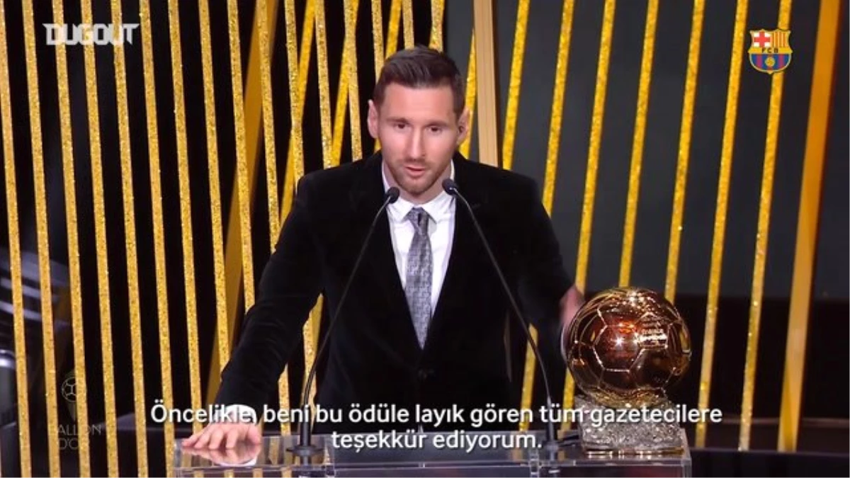 Lionel Messi\'nin Altın Top\'u Aldıktan Sonra İlk Sözleri