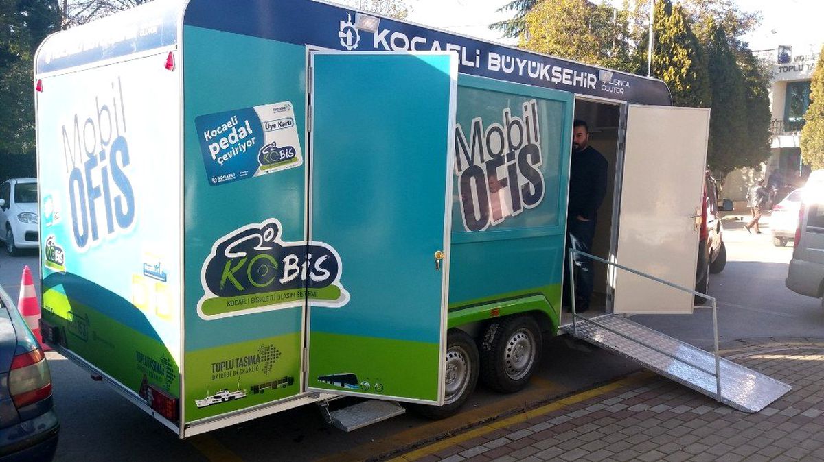 Mobil ofis karavanı Kartepe\'de
