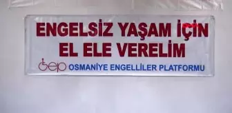 Osmaniye tekerlekli sandalyede engellilerle basketbol oynadılar