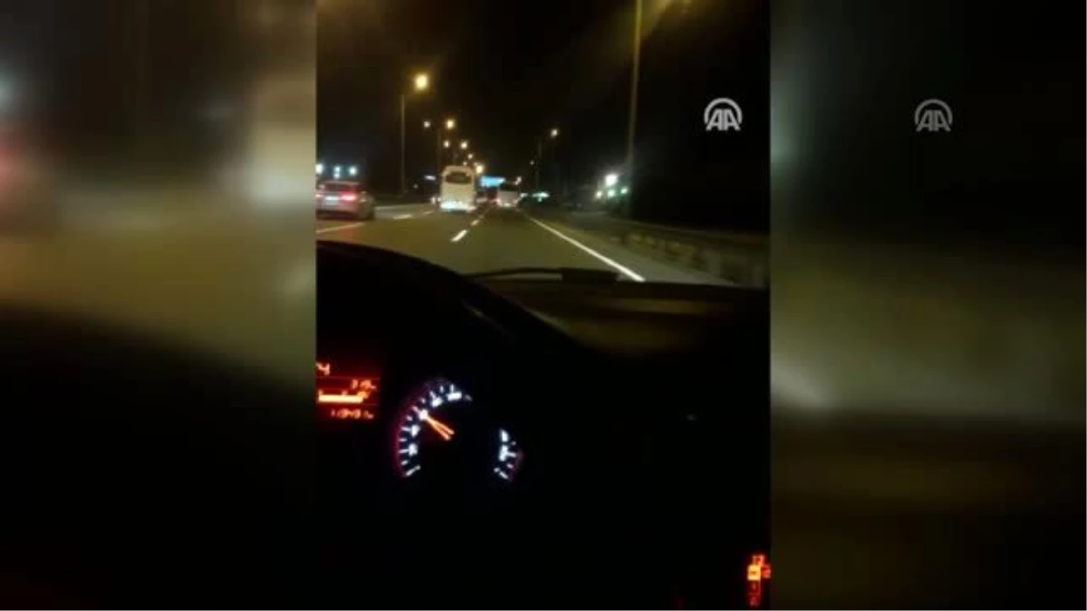 Trafik kazası araç kamerasına yansıdı