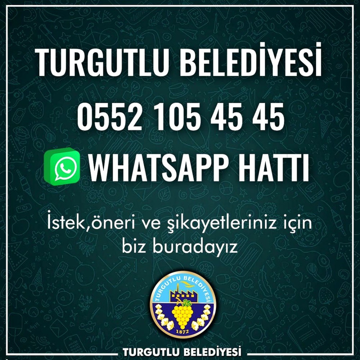 Turgutlu Belediyesi \'WhatsApp destek hattı\' kurdu