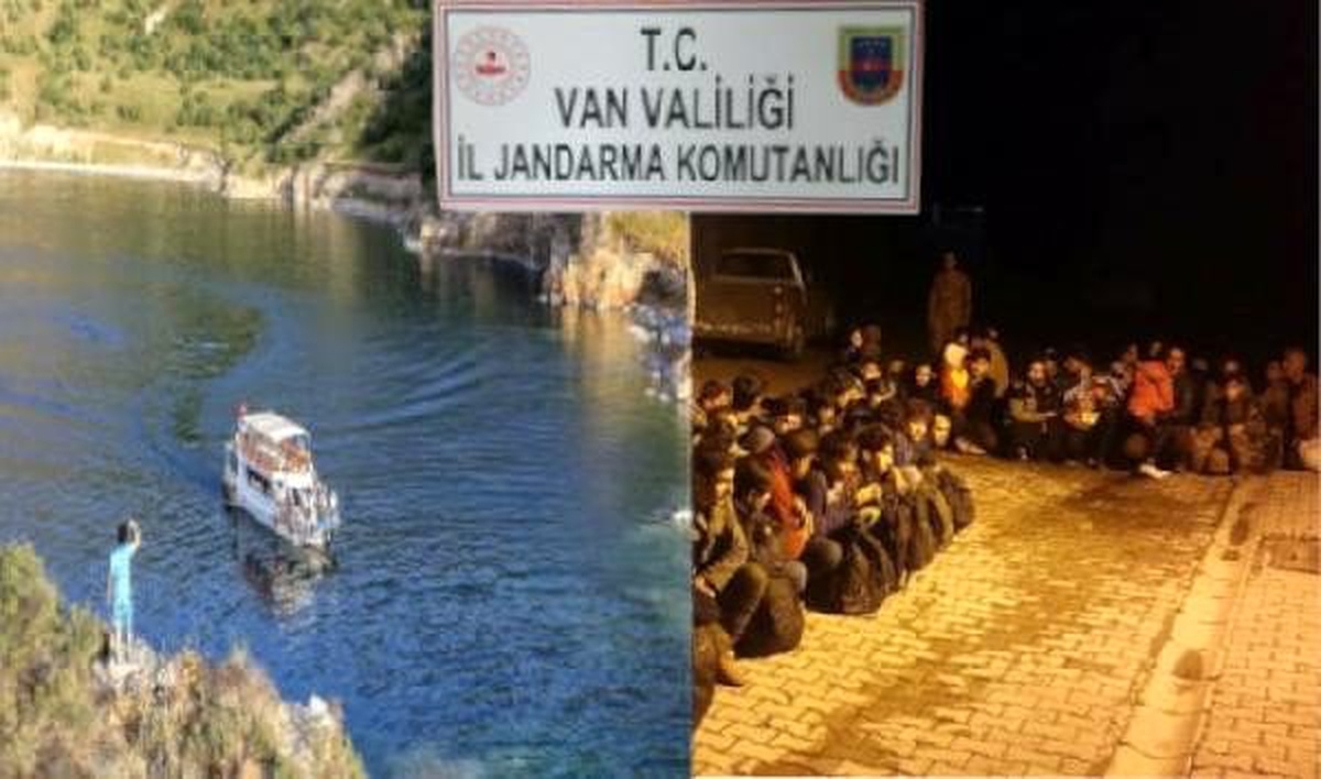 Van\'da 41 kaçak göçmen yakalandı, 14 organizatör gözaltına alındı