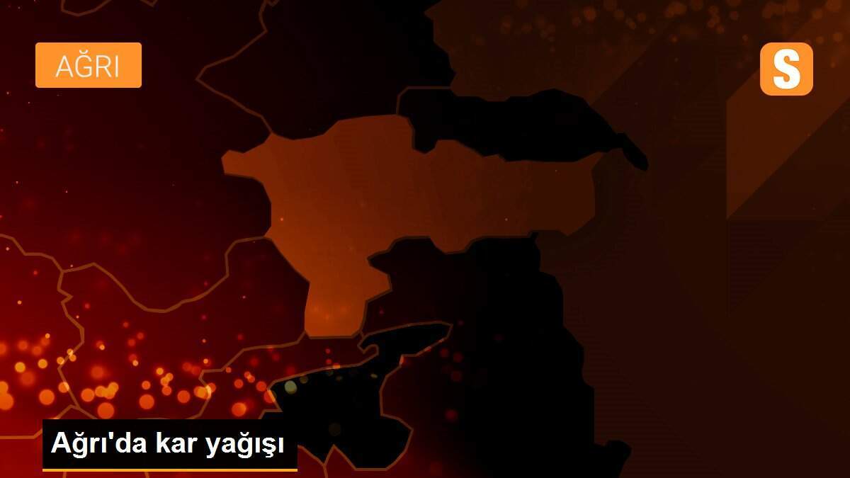 Ağrı\'da kar yağışı